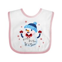 Inktastic Holiday Snowman Boys or Girls Baby Bib