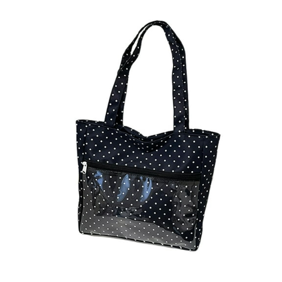 Itabag Toted Bag Clear Window for Pins Shoulder Bag Handbag Bag DIY Stachel Toted Bag Sweet Dot Purses Gifts