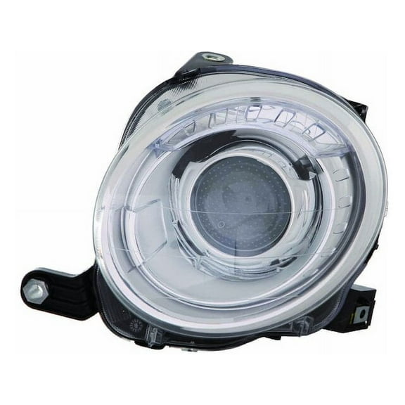 Left Headlight Assembly - Compatible with 2012 - 2018 Fiat 500 2013 2014 2015 2016 2017