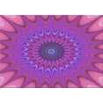 thumbnail image 1 of Ahgly Company Indoor Rectangle Patterned Dimorphotheca Magenta Pink Area Rugs, 2' x 4', 1 of 6