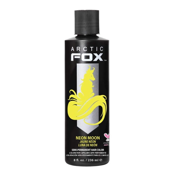 ARCTIC FOX Tinte semipermanente para color de cabello vegano y libre de crueldad animal (8 onzas líquidas NEON MOON)