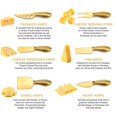 thumbnail image 4 of Juego de utensilios de cocina para queso, cortador de queso, cubiertos para queso, utensilios para hornear 6 uds dorado, 4 of 9
