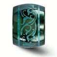 thumbnail image 3 of Edward Mirell Black Ti Anodized Teal Domed 16mm Band, 3 of 7