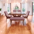 thumbnail image 3 of Comedor color rosa para 6 personas con madera de parota, 3 of 9