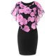 thumbnail image 1 of Vestido de jersey sin mangas liso con estampado de cuello redondo a la moda de talla grande de verano para mujer Pompotops ghjkhdj6227, 1 of 3