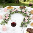 thumbnail image 6 of 5.9ft Artificial Rose Vine Garland with Pink Roses & Hydrangeas, Flower Garland with Eucalyptus for Wedding Arch, Backdrop, Table Centerpieces, Wall and Home Decor, 6 of 6