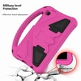 thumbnail image 4 of Mantto Kids Case for Samsung Galaxy Tab A7 Lite 8.7 inch 2021(SM-T220/T225/T227),Built-in Kickstand, Rugged Durable Shockproof Lightweight Handle Protective Case for Tab A7 Lite 8.7", Rose, 4 of 8