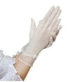thumbnail image 2 of Nmnitkp Lace Gloves,Gloves Lace Finger Protection Gloves Women,Tea Party Gloves,Bridal Wedding Sunblock Gloves, Opera Prom Halloween Gloves, 2 of 2