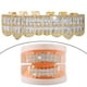 thumbnail image 4 of Parrillas de dientes de diamante, aparatos dentales, colmillos de vampiro, disfraz, cosplay, joyería dental Dorado Inferior, 4 of 9