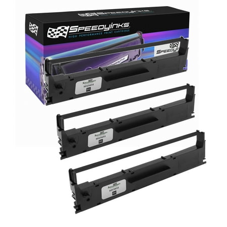 - Speedy Inks - 3PK Compatible Epson S015631 Black Ribbon Cartridge for use in Epson Impact Printer LX-350