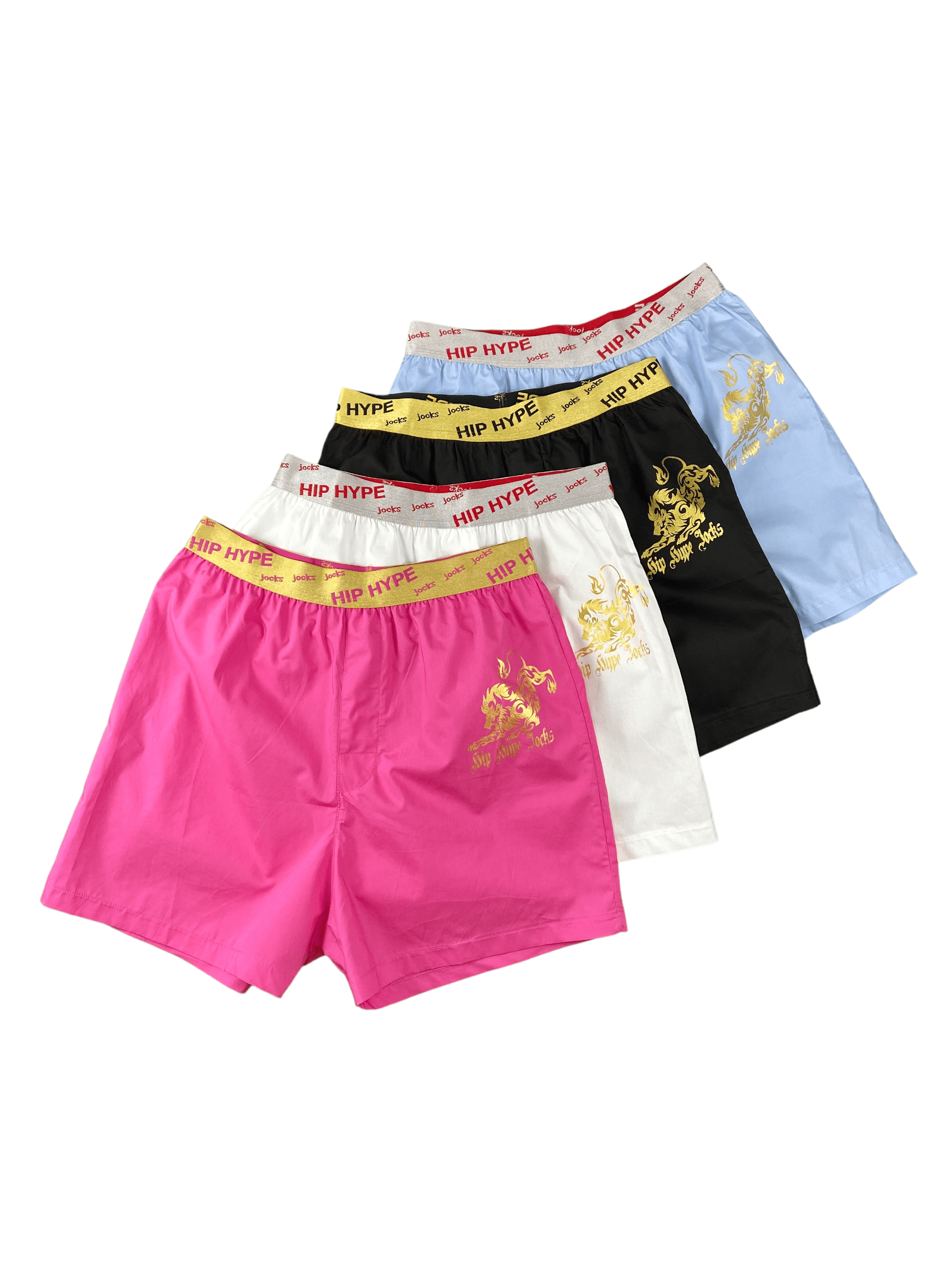 Hip Hype Jocks Men Boxer Brief Underwear Soft Cotton Comfortable Breathable  Tag Free Designer Waistband, Workout Boxer Men's 4 Pack