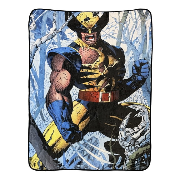 Marvel Wolverine Cover Jim Lee Officially Licensed Fleece Throw Blanket
