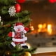 thumbnail image 4 of Decoraciones Del Árbol de Navidad Colgante Del Árbol de Navidad, Colgante de Figurina de Paño de Navidad, Colgante de Muñeca de Muñeco de Muñeco de Nieve de Santa Claus Bailando Rojo a Ajedrez, Adecua, 4 of 6