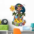 thumbnail image 1 of Hawaiian Aloha Girl Enjoy Wall Decal by Wallmonkeys Peel and Stick Graphic (36 in H x 34 in W) WM88524, 1 of 4