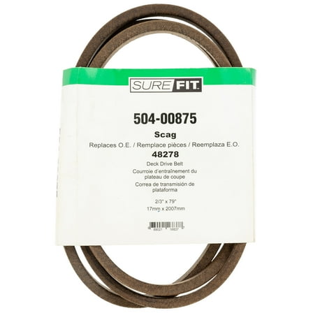 SureFit Cutter Deck Drive Belt Replacement for Scag 48278 32" Cut Walk-Behind SW SW32 Lawn Mowers