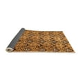 thumbnail image 2 of Ahgly Company Indoor Round Abstract Orange Modern Area Rugs, 6' Round, 2 of 4