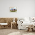 thumbnail image 2 of Farmhouse Tractor Floral Blooms Transportation Graphic Art Gray Framed Art Print Wall Art, 2 of 8