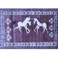 thumbnail image 1 of Ahgly Company Indoor Rectangle Persian Blue Traditional Area Rugs, 5' x 8', 1 of 4