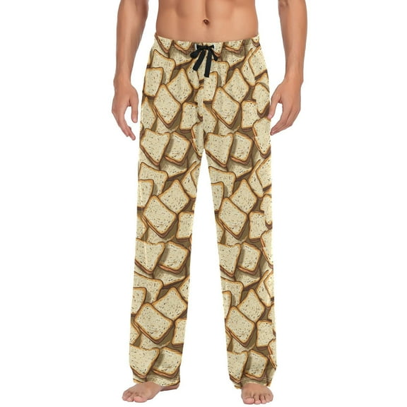 Bread Slices Men's Pajama Pants with Pocket Lounge Pants Pajama Sleep Pant Pj Comfortable