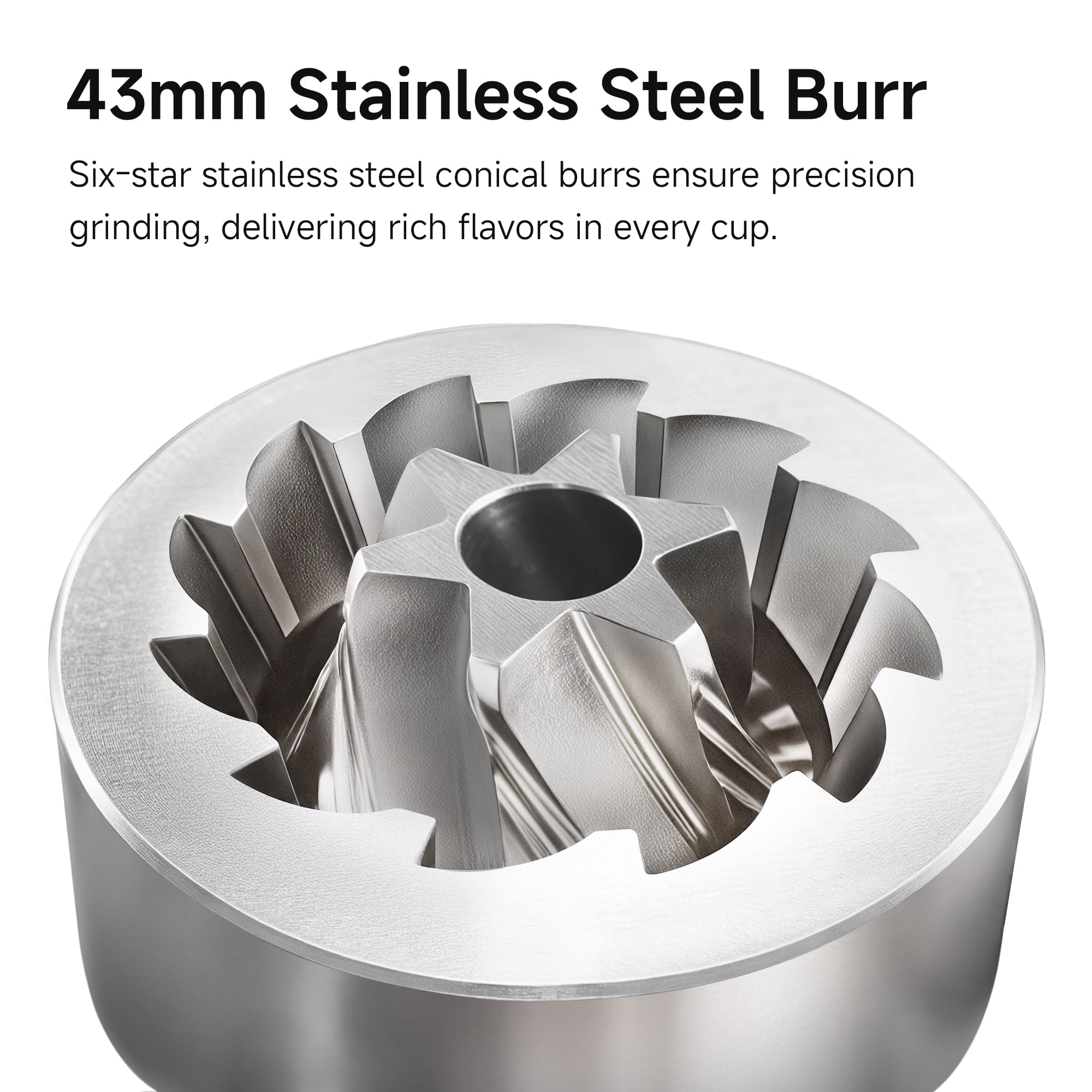 HiBREW G4B Manual Coffee Grinder Alluminum Alloy BodyConical Burr Capacity 22g Hand Coffee Grinder with 12 Levels