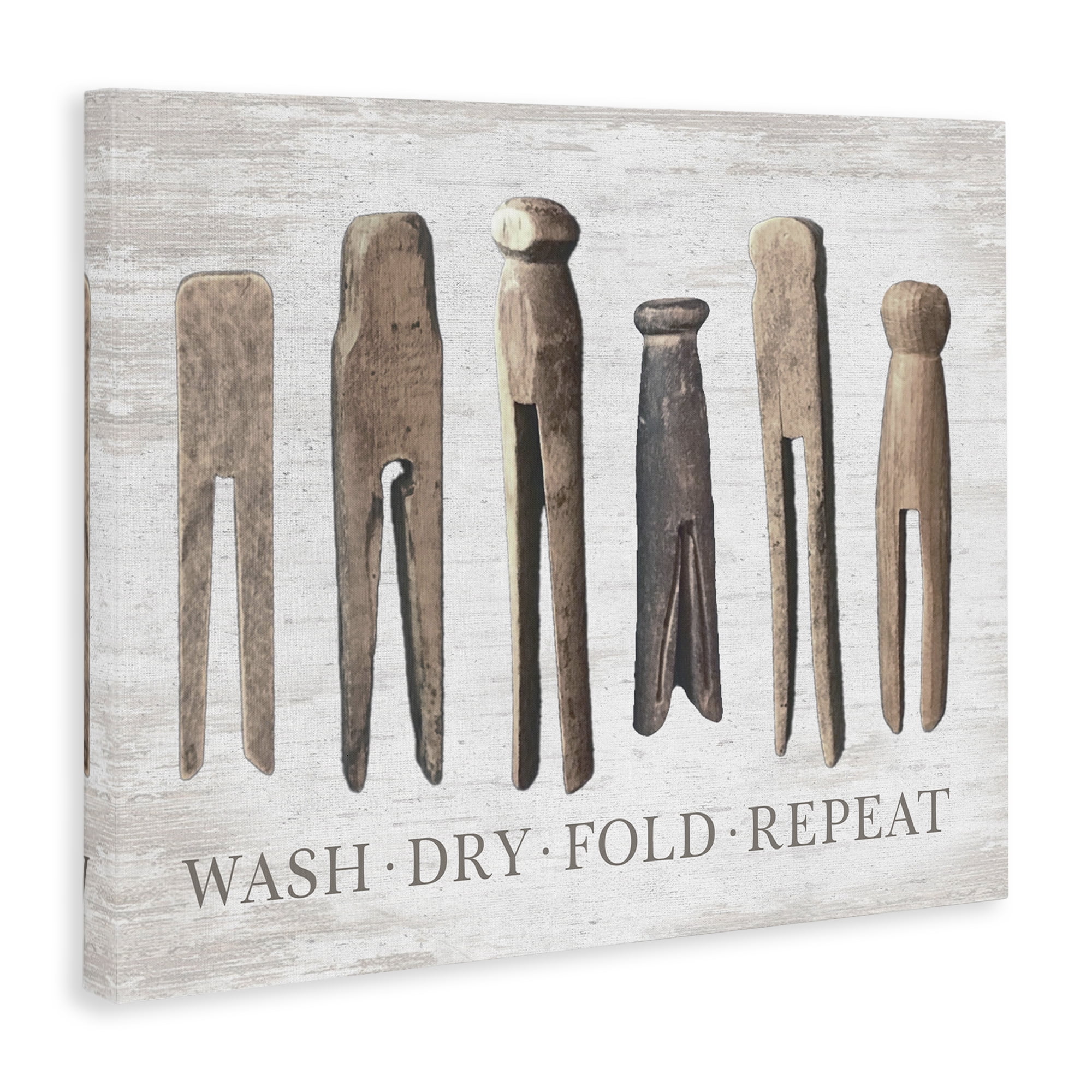 Rustic Laundry Phrase Canvas Art, 30 x 24, A