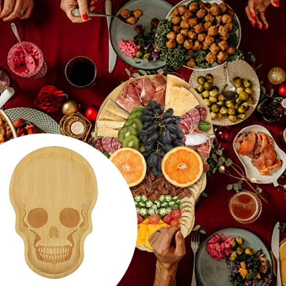 Half Sheet Pan Cookie Sheets for Baking Board Unique Charcuterie Cheese Cutting Board With Skeleton Design Ideal Decorative Serving Platter Tray For ' Day Easter