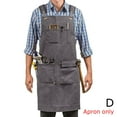 thumbnail image 4 of SharkTRUE Heavy Duty Waxed Canvas Apron Multifunctional Canvas Work Apron Woodworking, 4 of 9