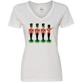 thumbnail image 3 of Inktastic Christmas Dabbing Tin Soldier Women's V-Neck T-Shirt, 3 of 5