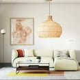 thumbnail image 4 of Arturesthome Elegant White Rattan Kitchen Island Pendant Light Shade, 4 of 12