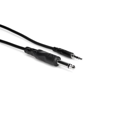 UPC: 0728736013278 | Hosa CMP110 Stereo 3.5mm Male TRS to 1/4in Male TS Mono Interconnect Patch Cable 10 ft.