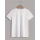 thumbnail image 2 of Short Sleeve Round Neck Women's Casual Sports Top with Spanish Letter Print for Spring and Summer, 2 of 6