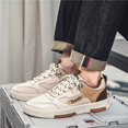thumbnail image 5 of 2026 NewMen'S Teen Low-Top Skate Sneakers for Outdoor & Daily Wear, Skate Shoes - White & Blue, Non-Slip Durable PVC Sole, Comfortable Fabric Upper, Lace-Up Casual Shoes, 5 of 9