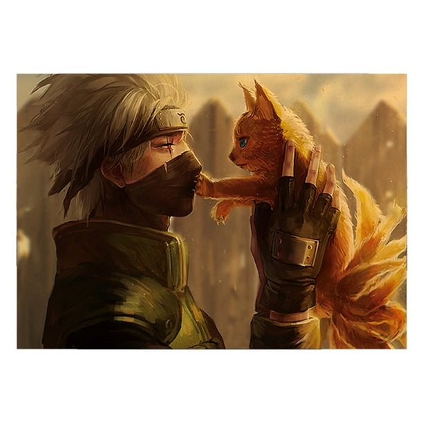 Cyan Oak House Naruto Poster Classic Anime One Piece Cartoon Kraft Paper Poster Painting Wall Stickers Home Decorative 51 5x36cm Walmart Com