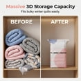 thumbnail image 5 of 2026 Life Space Creator Storage Bags 80% Compression Extra Large Capacity 3D Roll up Vacuum Bags No Pump Needed Seal Bags for Comforters Clothes Blankets Jumbo Bedding Packing Cubes Travel (A*3), 5 of 7