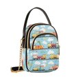 thumbnail image 7 of FORMRS Crossbody Bag for Women Quilted Travel Shoulder Cell Phone Purse with Chain Strap Handbag, Cartoon Train Pattern, 7 of 7