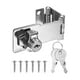 thumbnail image 1 of Cerraduras de hasp con llave de 3.15" de aleación de zinc, pestillo de bloqueo con perilla giratoria con tornillos para armarios/puertas pequeñas/cajones, 1 of 7