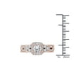 thumbnail image 4 of 1-1/2 Carat T.W. Diamond Criss-Cross Shank Single Halo 14kt Rose Gold Engagement Ring, 4 of 4