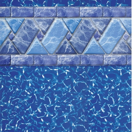 pool ground above ft round liner riverstone unibead swimline