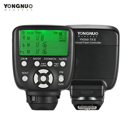 YONGNUO YN560-TX II Manual Flash Trigger Remote Controller LCD Transmitter for Canon DSLR Camera to YN560III/YN560IV/YN660/YN968N/YN860Li Speedlite RF-602/RF603/RF603 II/RF605