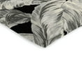 thumbnail image 4 of Jordan Manufacturing 43" x 20" Clarmont Umber Black Leaves Rectangular Outdoor Chair Cushion with Ties and Hanger Loop, 4 of 12