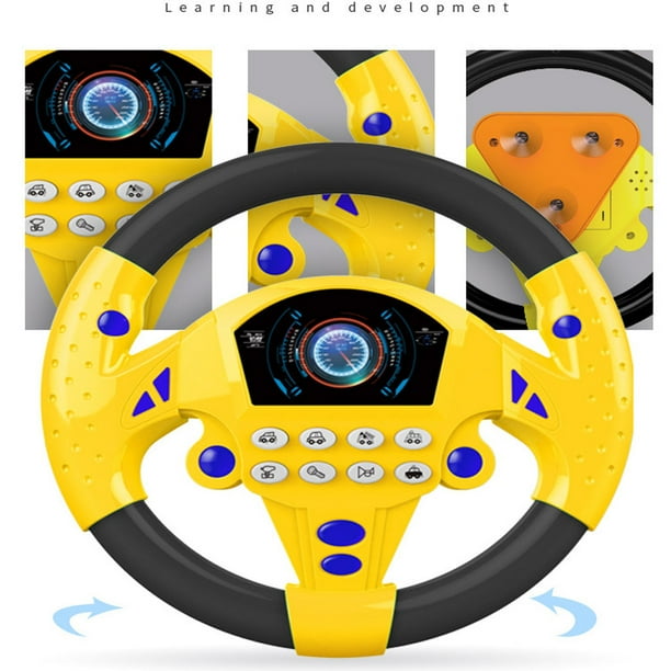 steering wheel toy with screen