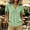 Green, variant on Ussuma Plaid Shirts for Women Collared Short Sleeve V-Neck Blouses Vintage Fashionable Women Shirts Simple and Comfortable Dressy Casual Holiday Work L Red