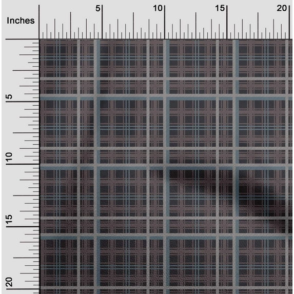 oneOone Cotton Poplin Fabric Tartan Check Print Fabric By Yard 56 Inch Wide