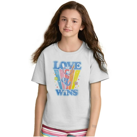 Retro Popeye Olives Love Wins Girls Kids T Shirt Tees Teen Brisco Brands M