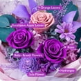 thumbnail image 4 of Ramo de flores preservadas Eterfield Forever Roses Purple, 4 of 6