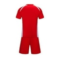 thumbnail image 5 of Unisex Kids Athletic Set 2-Piece Red Top & Shorts Quick Dry Breathable for Play Sports Practice Youth Sizes 4-12,Size 12-13T, 5 of 5
