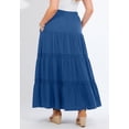 thumbnail image 3 of Catherines Women's Plus Size Knit Gauze Tiered Skirt, 3 of 4