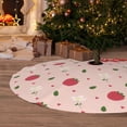 thumbnail image 6 of Lsque Strawberry Print Christmas Tree Skirt, Tree Skirt with Ties or Velcro, Perfect for Holiday Decorations, Halloween, and New Year-48", 6 of 7