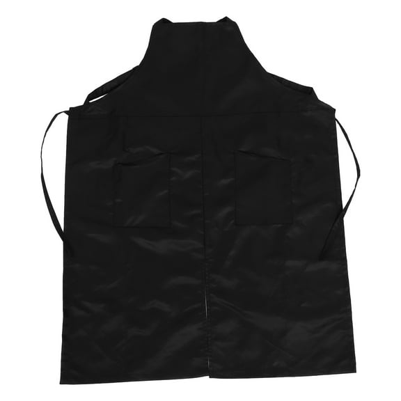 Soimiss Black Barber Cloak Hairdressing Cape for Hairdressers Fabric Hair Repellent Comfortable Fit 50" x 60"