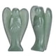 thumbnail image 2 of Hermosa estatuilla de ángel tallada con poder curativo de cristal de cuarzo transparente natural (#03), 2 of 8